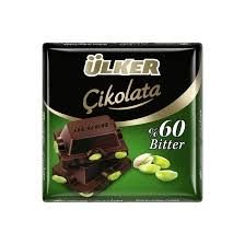 BITTER ČOKOLADA S PISTACIJAMI 65G