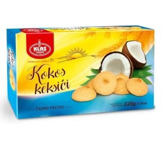 KLAS KEKSIČI KOKOS 220G