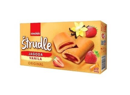 MEDELA ŠTRUDLE VANILIJA & JAGODA 240G