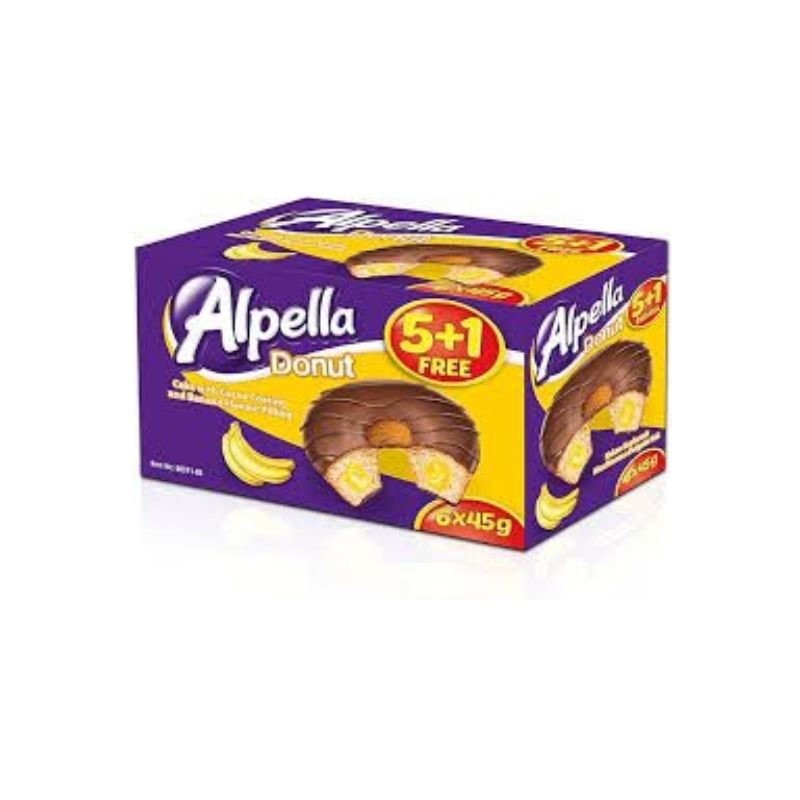 Birokrat - 00027 ALPELLA DONUT BANANA 6X45G - Image 1