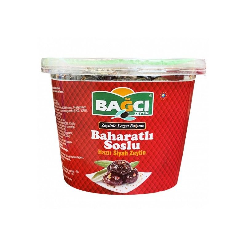 Birokrat - 10708 BAGCI ZAČIMBNE ČRNE OLIVE 400G OVAL - Image 1