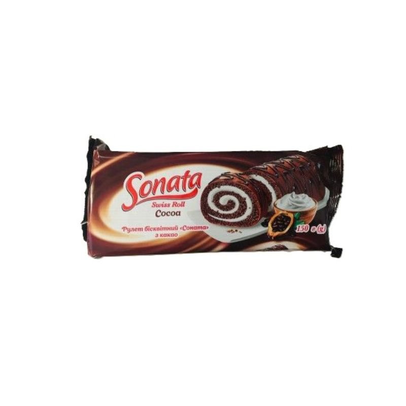 Birokrat - 16758 SONATA KAKAO SWISSROLL TORTA 150G - Image 1