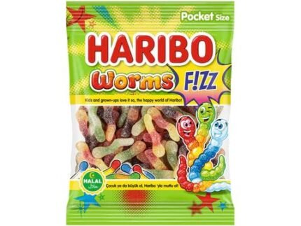 HARIBO FIZZ WORMS 80G