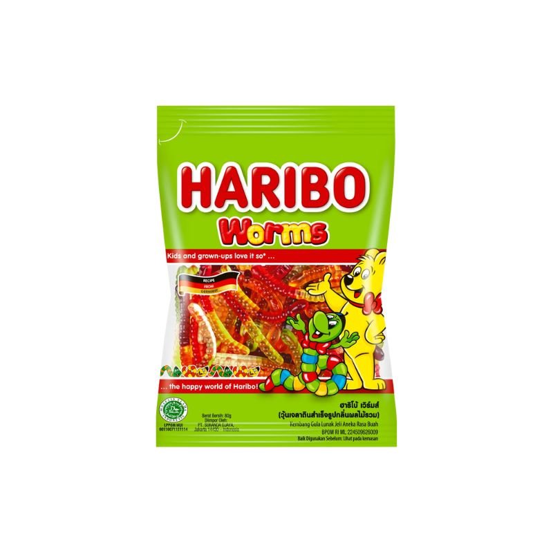 Birokrat - 17559 HARIBO WORMS 80G - Image 1
