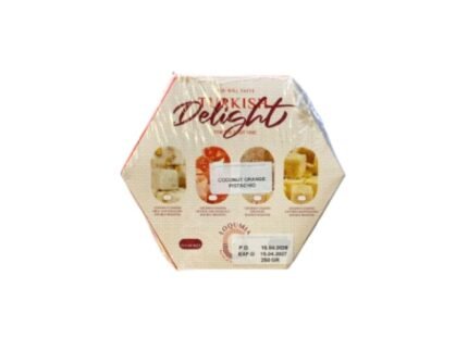LOQUMLA KOKOS & POMARANČA & PISTACIJA LOKUM 250G