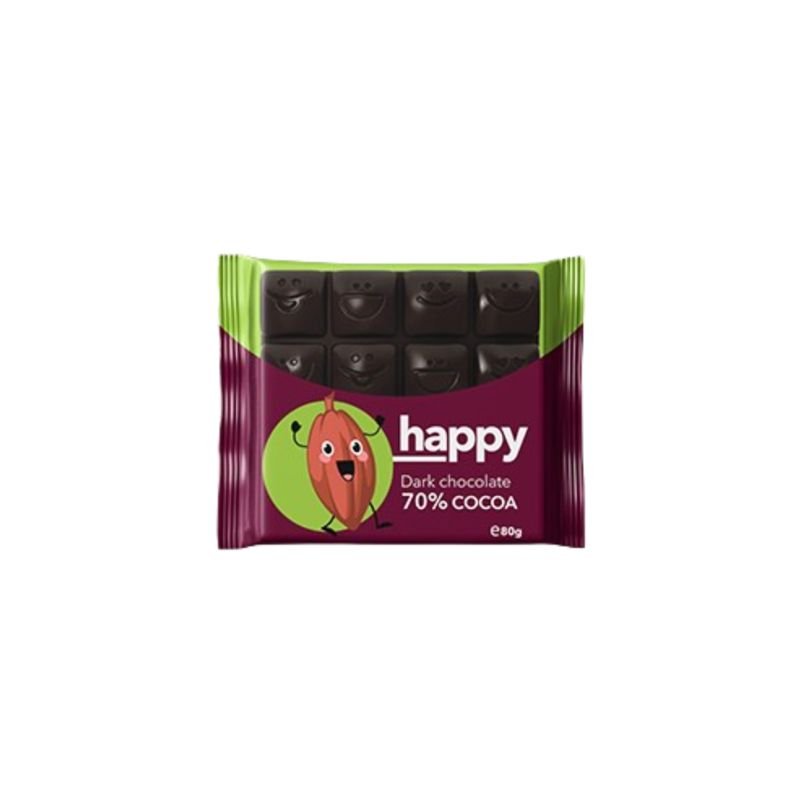 Birokrat - 4891 VITAMINKA HAPPY 70% TEMNA ČOKOLADA 80G - Image 1