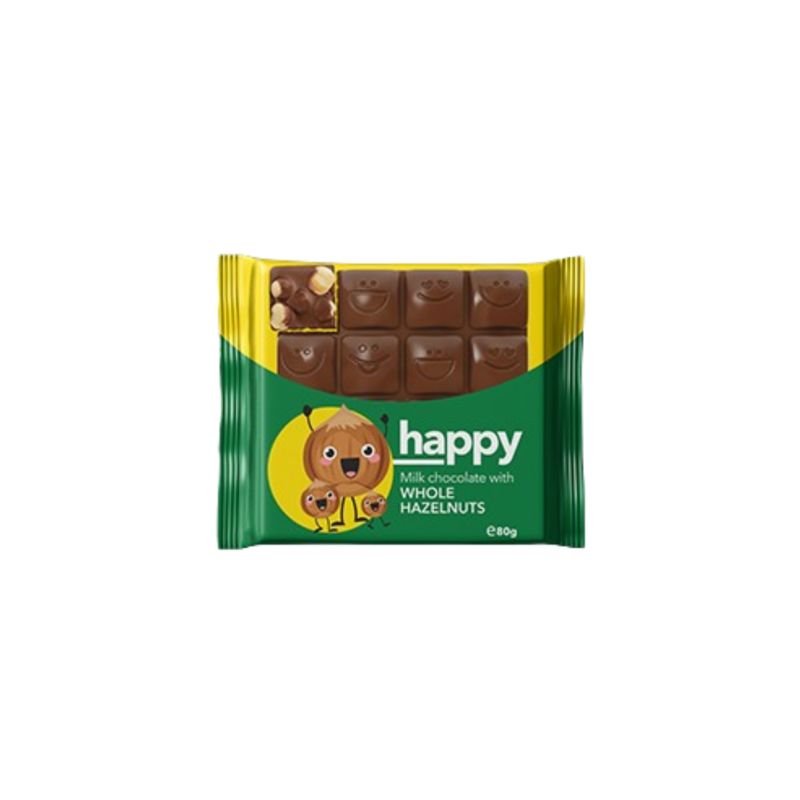 Birokrat - 4892 VITAMINKA HAPPY ČOKOLADA S CELIMI LEŠNIKI 80G - Image 1