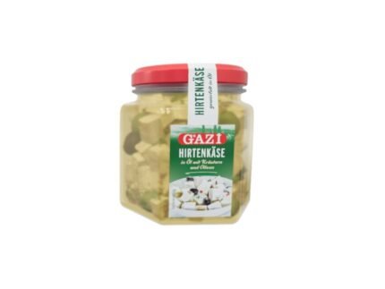 GAZI BELI SIR V OLJU Z OLIVAMI IN ZAČ. 300G
