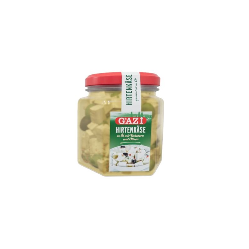 Birokrat - 7290 GAZI BELI SIR V OLJU Z OLIVAMI IN ZAČ. 300G - Image 1