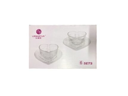 TB056B SET STEKLENE SKLEDE 6 KOSOV