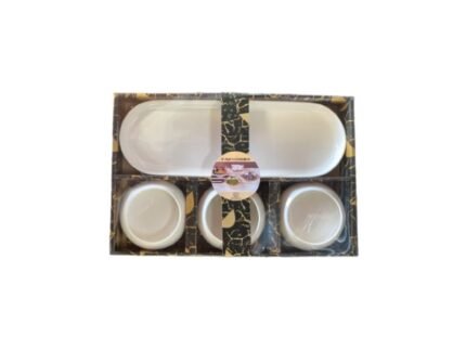 YQ30033 SET (4 KOSE) PORSELEN ZA OREŠKI